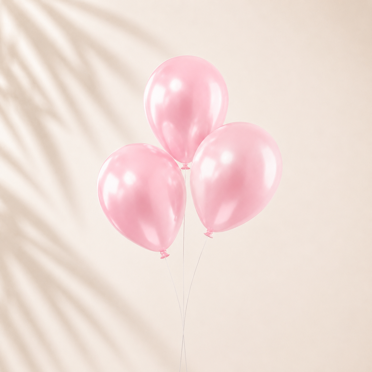 Helium Balloons Pink 3 Pieces