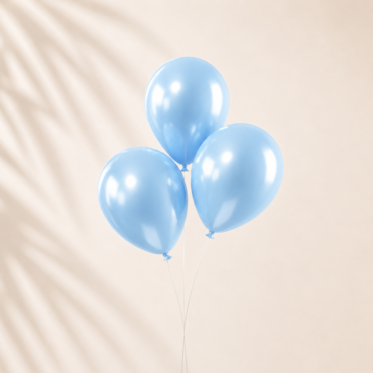 Helium Balloons Blue 3 Pieces