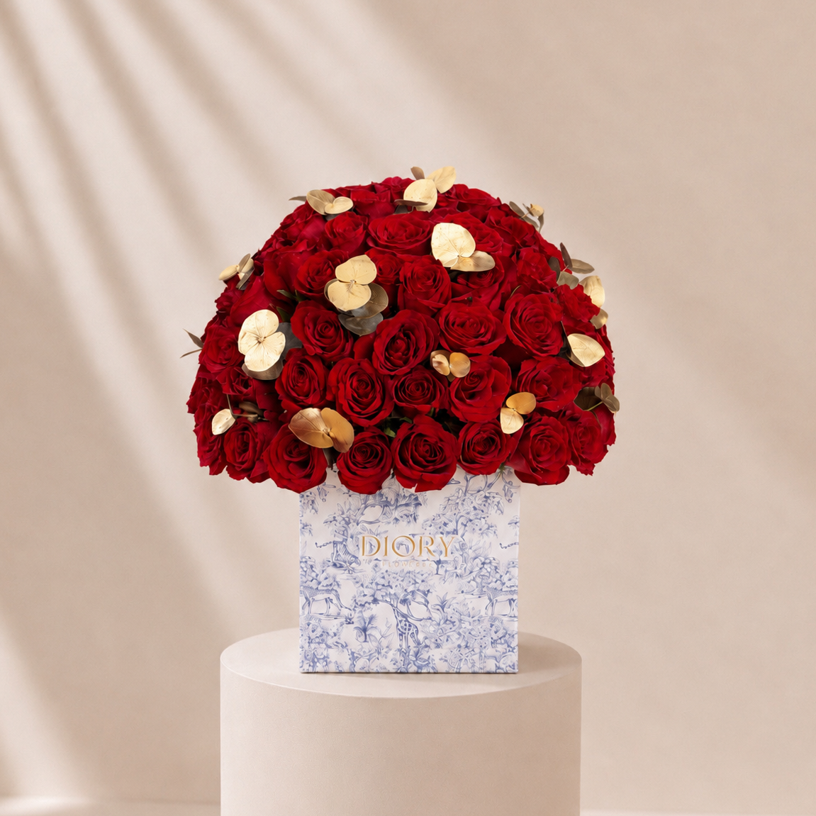 100 Red Roses Box Diory Main image