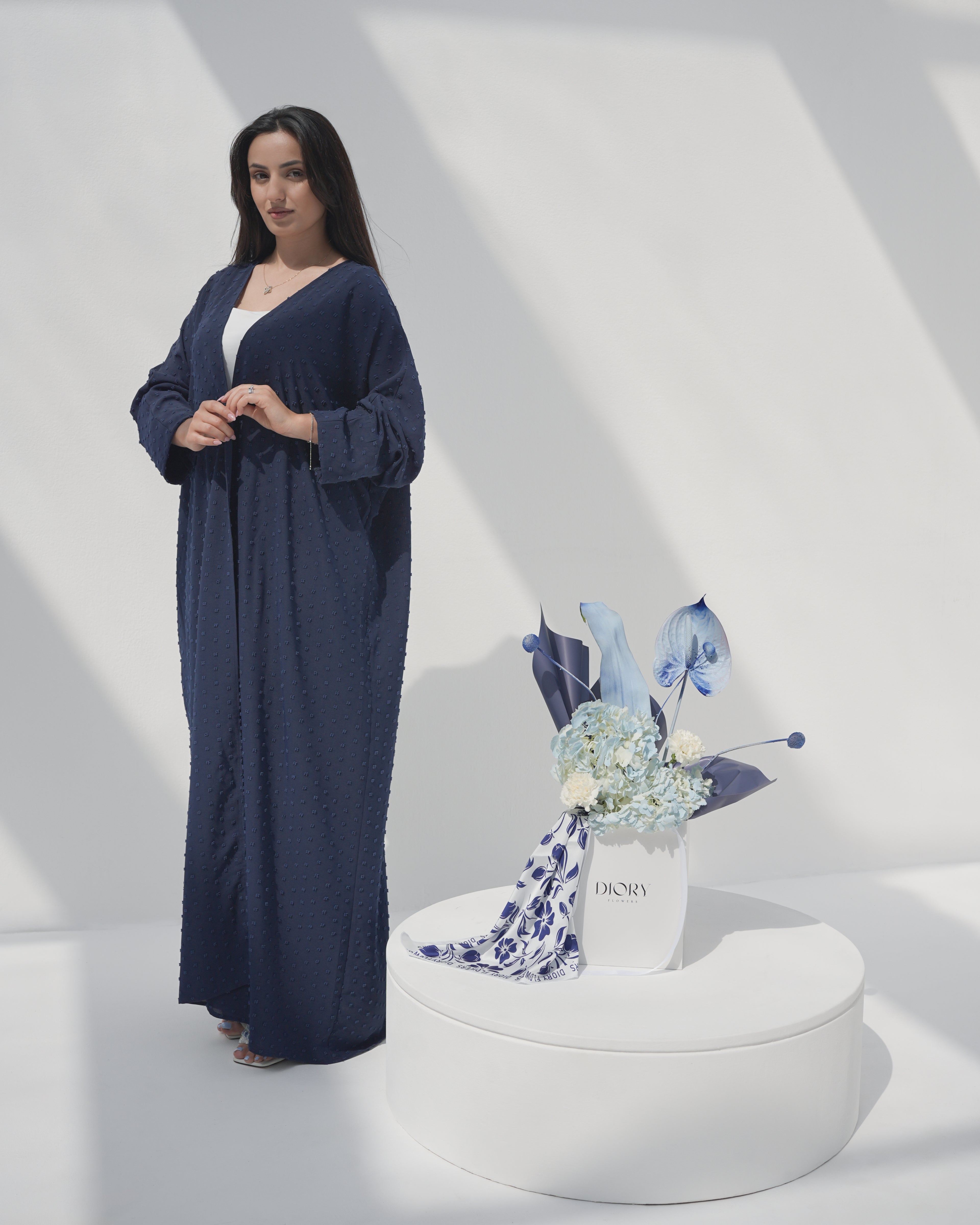 Abaya and Flower Bundle 2