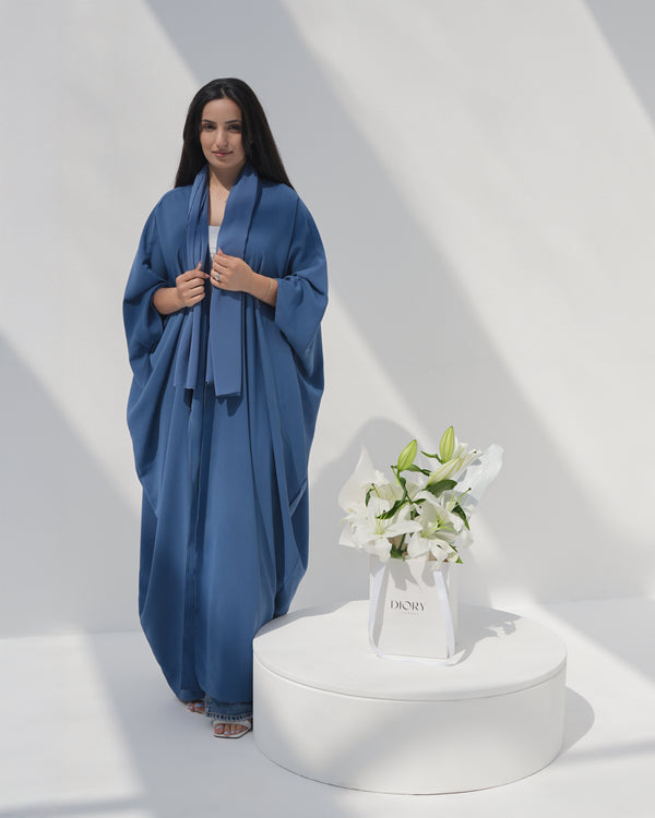 Abaya and Flower Bundle 4